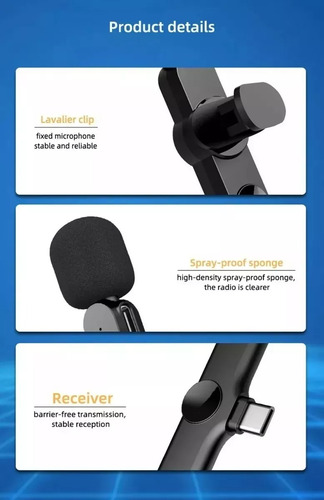Plug Play Microfono Inalambrico Para Android Usb-c