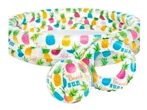 Comprar Piscina Intex Inflable 1.32m X 28cm C\u002F Pelota Y Salvavida 