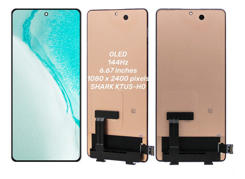 P0m Pantalla Táctil Oled Para Black Shark 5 Pro Shark