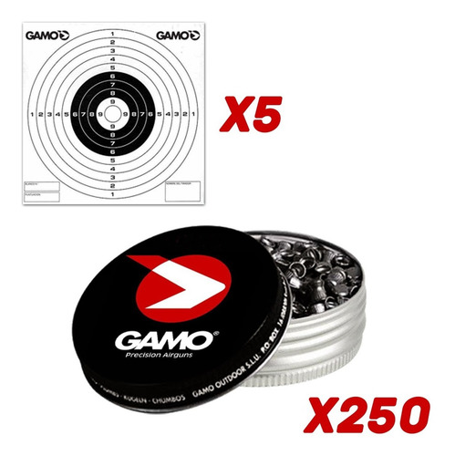 Rifle Aire Comprimido 5.5 Balín X250 Blancos Rieles Lateral