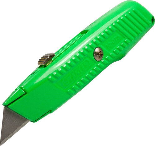Cuchillo Retractil 3 Hojas Interlock (10-179), Stanley Color Verde Lima