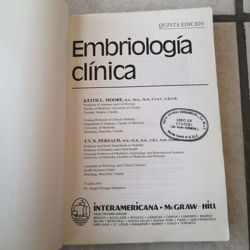 libro embriologia clinica moore