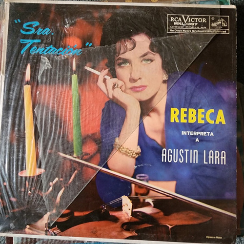 Disco Lp Rebeca-interpreta A Agustin Lara. Sra Tentacion