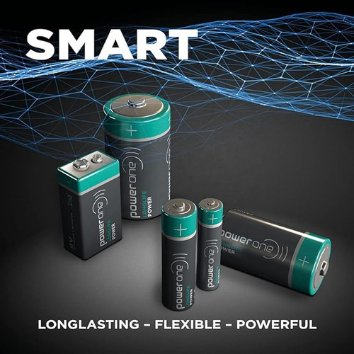 Baterías Alcalinas Aaa Power One Blister 8 Pz Bundle 4