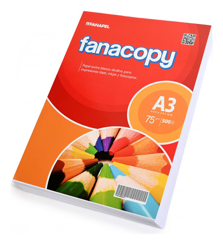 Papel Impresión Fanacopy A3 Resma X500 - Goldin Papeleria