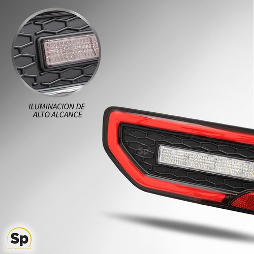Imagen 3 de 7 de Calaveras Plug&play Led Drl 4x4 Para Suzuki Jimny 21+ Rojo