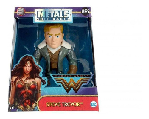 Action Figure Steve Trevor Wonder Woman Metals Die Cast