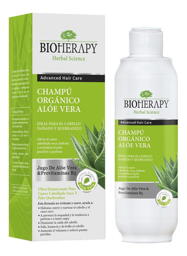 Bioherapy Shampoo Aloe Vera Cab. Secos 330ml