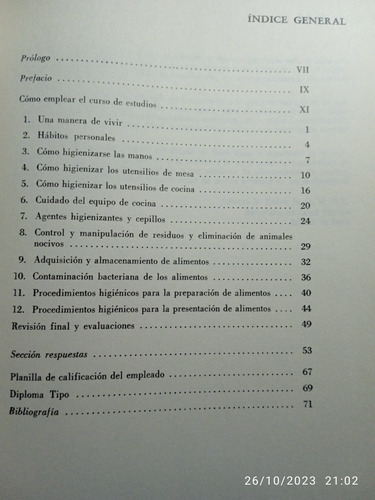 1)preparación De Alimentos 2) Adquisición De Alimentos + 2.. (Usado)