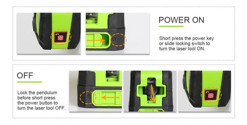 Imagem 5 de 8 de Nível A Laser Verde 40m 2 Linhas + Suporte Magnético + Bolsa