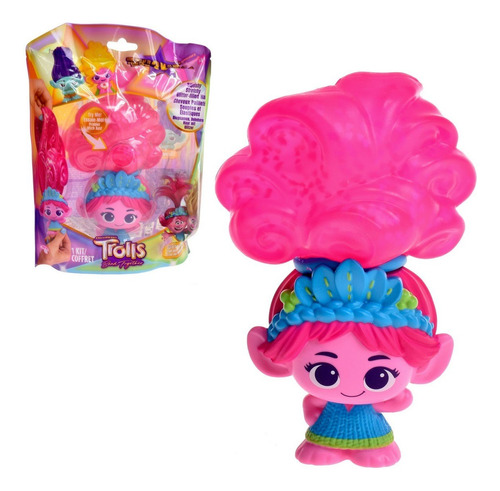 Figura Gojitsu Trolls Poppy Pelo Glitter Estirable