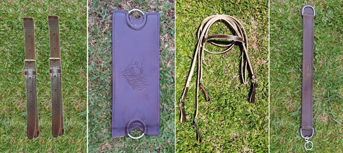 Imagem 1 de 5 de Conjunto Redeas, Travessões E Loro - Para Cavalo