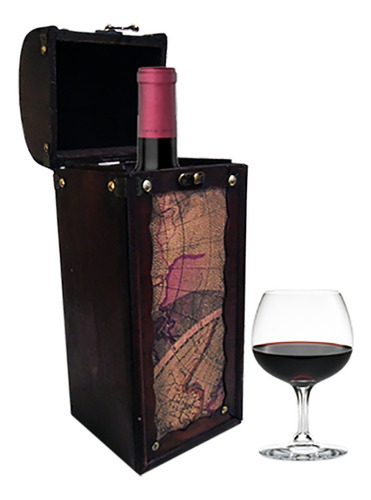 C&h Cava Elegante Estuche De Madera Diseño Para Una Botella
