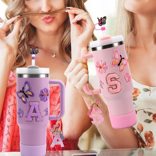 Pegatinas De La Taza De 15 Piezas Accesorios De Del Rosa