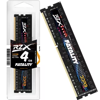 Memória RAM RZX Fatality DDR3 4GB 1333MHz 1.5v Desktop RZX-D3D9M1333B/4G Color Preto