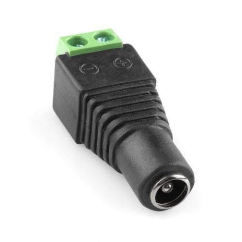 Imagen 1 de 1 de Conector Ficha Plug Cctv Hembra Cámara Seguridad Bornera X10