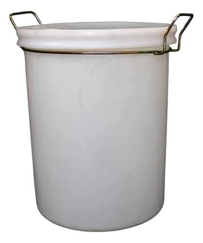 Recipiente Cilíndrico Plástico 230 Litros Gn Gastronómico Blanco