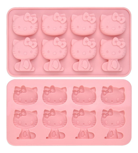 Moldes De Silicón De Hello Kitty Molde De Hielo Bandeja De C