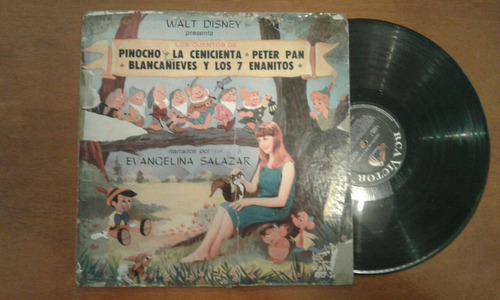 0403 Disco Vinilo Evangelina Salazar Walt Disney Cuentos