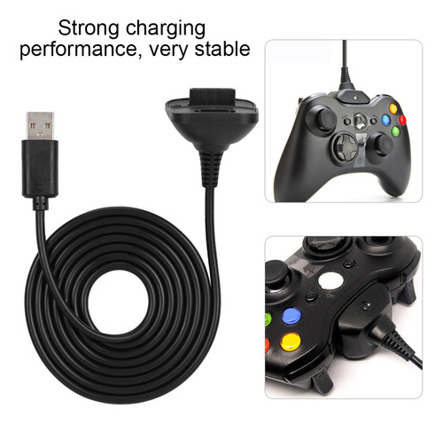 Línea De Carga Para Controladores Xbox 360 1.5m
