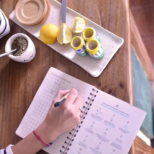 Imagen 3 de 10 de Combo 4 Cuadernos Artesanales Con Agenda Perpetua A5