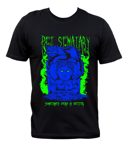 Remera Negra Pet Sematary Cementerio De Animales