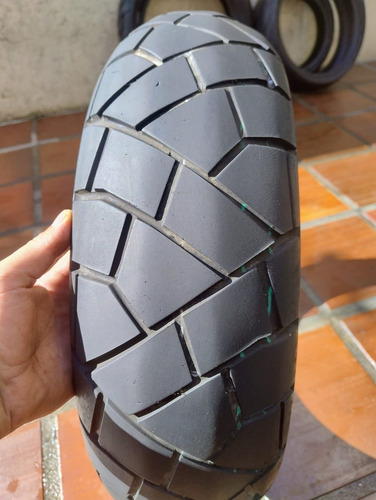 Pneu Moto Dunlop 160/60-17 Trailmax Mixtour, Meia Vida. (Usado)