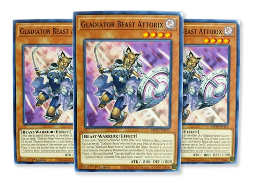 Yugi-oh! Gladiator Beast Attorix Mp20-en156 Comun