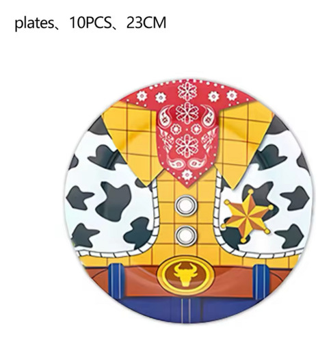 Platos Desechables Cotillón Papel Fiesta Para Niños Toy Story