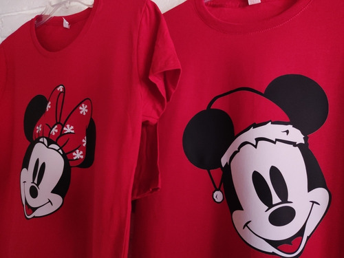 Set 3 Playeras Familia Navidad Mickey Minnie Disney