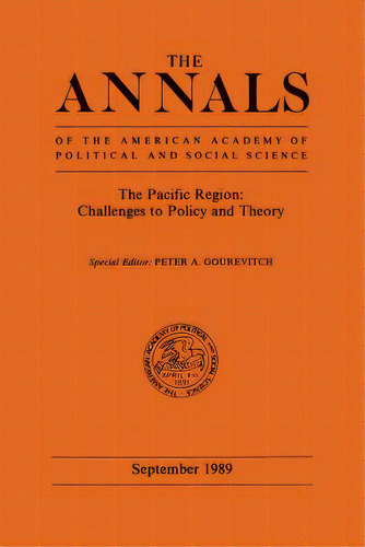 Gourevitch: The Pacific Region Ann 505p Sept 89, De Gourevitch, Peter A.. Editorial Sage Pubn, Tapa Blanda En Inglés
