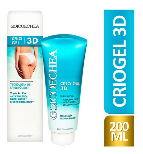 Goicoechea Crio Gel 3d Tecnología De Criolipolisis X 200 Ml
