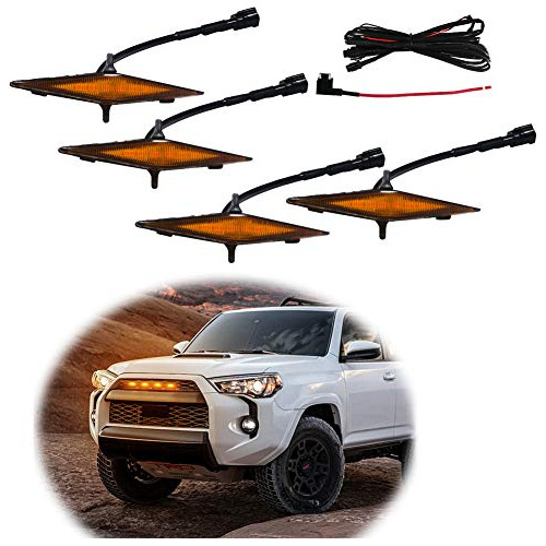 4 Pc Rejilla Led Ambar Luz 2014 2019 Toyota 4runner Trd...