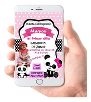 Comprar Invitacion Osita Panda - Con Foto - Interactiva