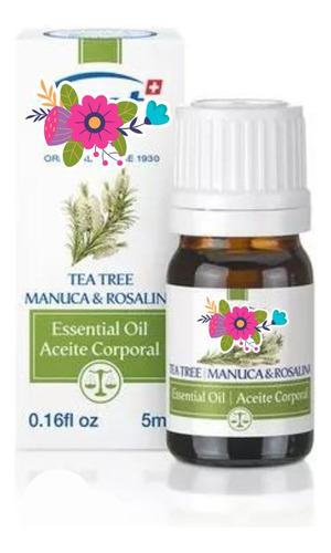 Aceite De Tea Tree Con Manuca & Rosalina 5 Ml. Just 