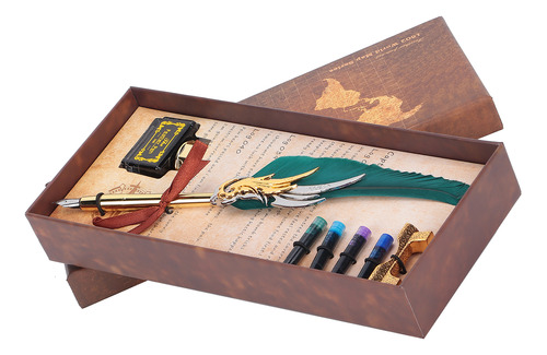 Set De Bolígrafo De Plumas Para Caligrafía, Estilo Vintage,