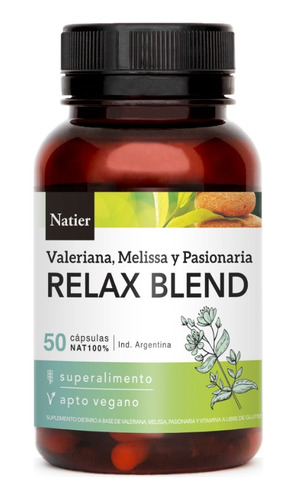 Capsulas De Relax Blend Relajante X 50 - Natier Fyr