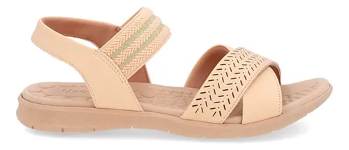 comprar Sandália Papete Usaflex Baixa Couro Elástico Confortoplantar