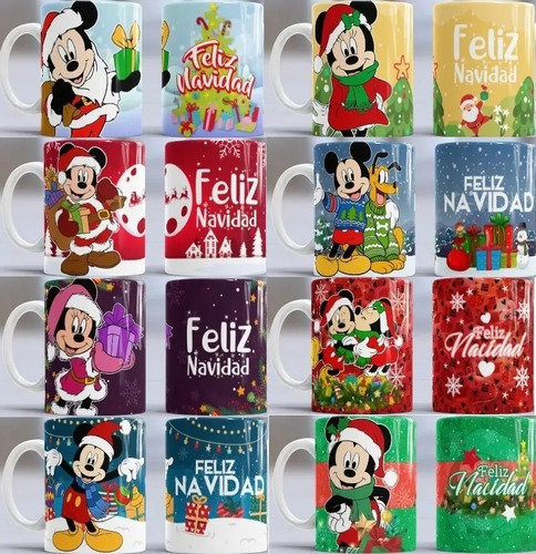Plantillas Diseños Para Tazas Navidad Disney Sublimación