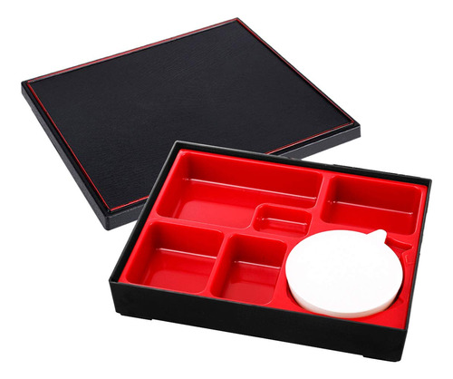 Japanese Bento Box, 5 Compartimento Tradicional Sushi Hl3rn