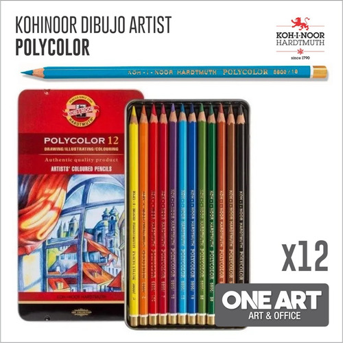 Lapices Dibujo Profesional Kohinoor Polycolor 3822 X 12 Lata