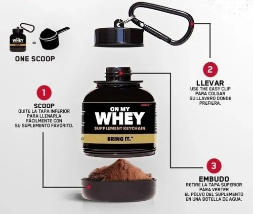 Imagen 4 de 7 de Porta Proteina En Polvo Gym Gimnasio Body Fortress Whey