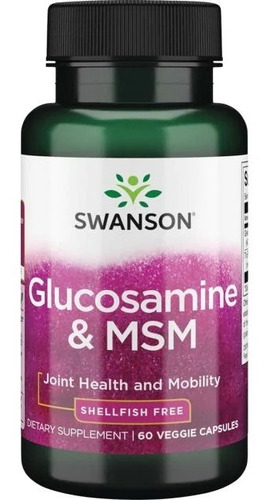 Glucosamine & Msm / Sin Mariscos60 Caps 500mg De Sw