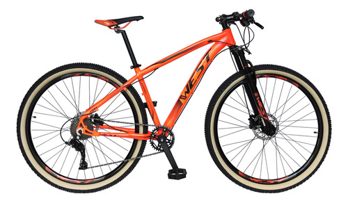 Bicicleta Aro 29 Prowest Discovery 1x9v Hid Trava Guidão Cor Laranja Tamanho Do Quadro 19
