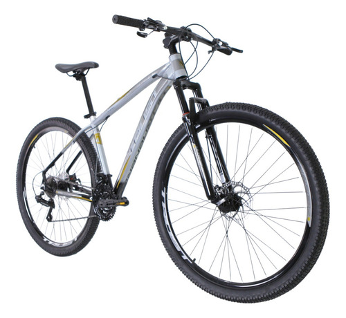 Bicicleta Aro 29 Trust - 24 Vel. Cambios Shimano Cor Prateado/preto Tamanho Do Quadro 17