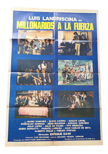 Poster Afiche Cine Argentino Millonarios A La Fuerza Fotos *