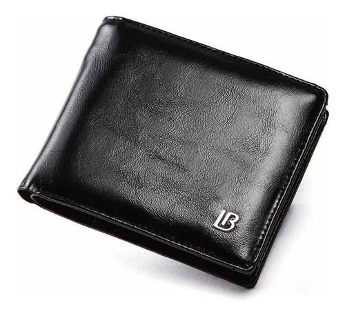 Cartera De Cuero Para Hombre Tarjetero Monedero Cremallera