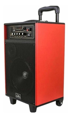 Imagem 2 de 2 de Alto-falante Grasep D-BH3202 com bluetooth vermelho e preto