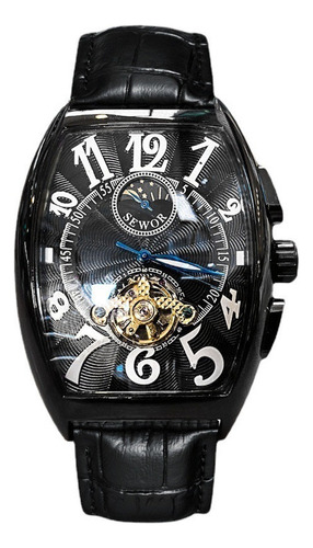 Reloj Mecánico Automático Para Hombre Con Esqueleto De Rueda