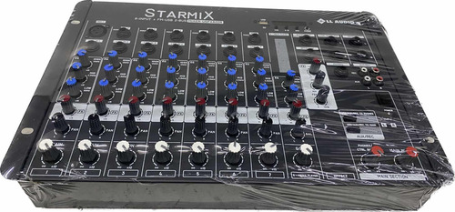 Mesa Som 8 Canais Usfx802 Ll Audio Console Efeito Bluetooth